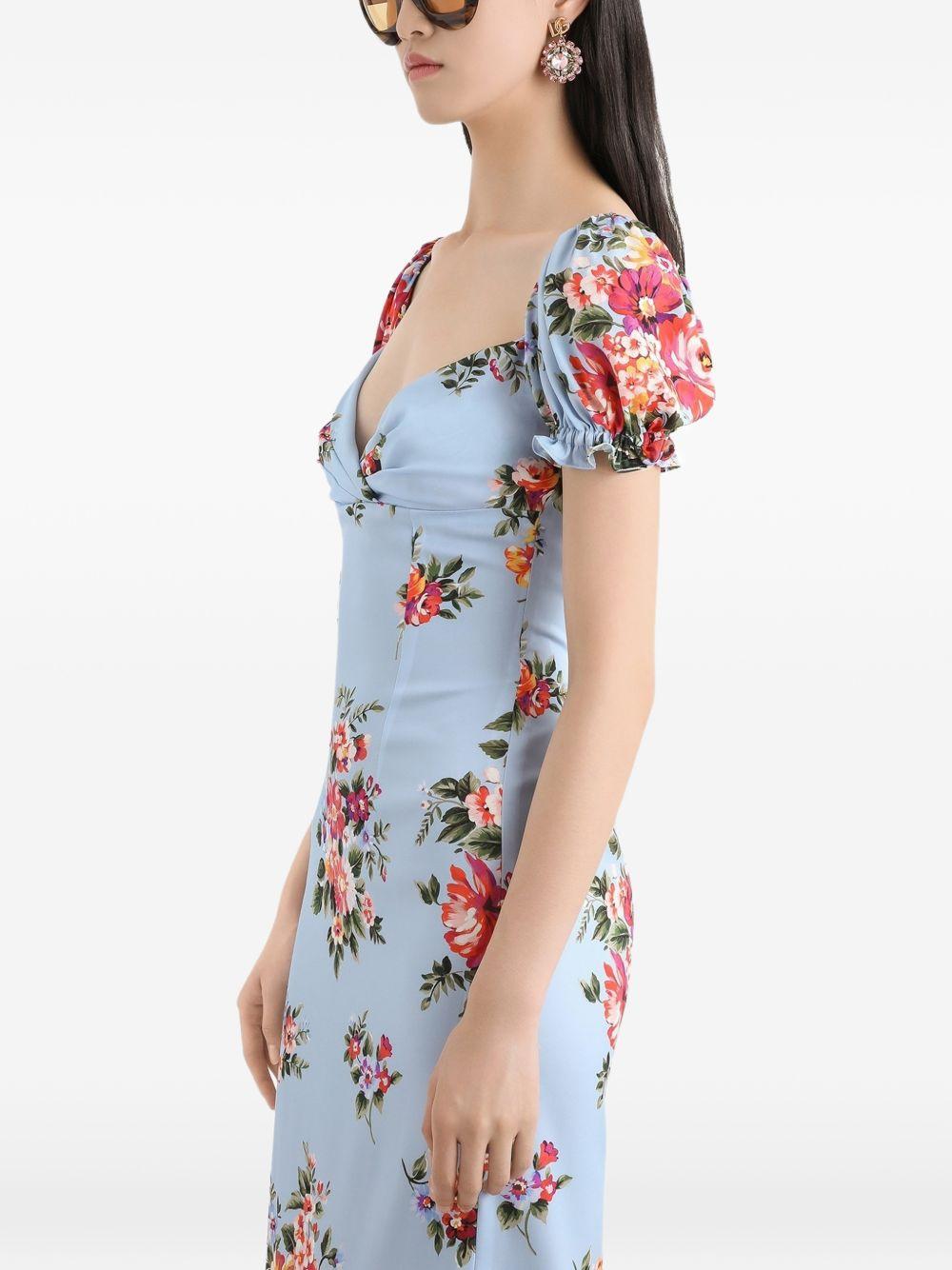 Flower bouquet-print dress F612ST FSA8PHC5ZO DOLCE & GABBANA
