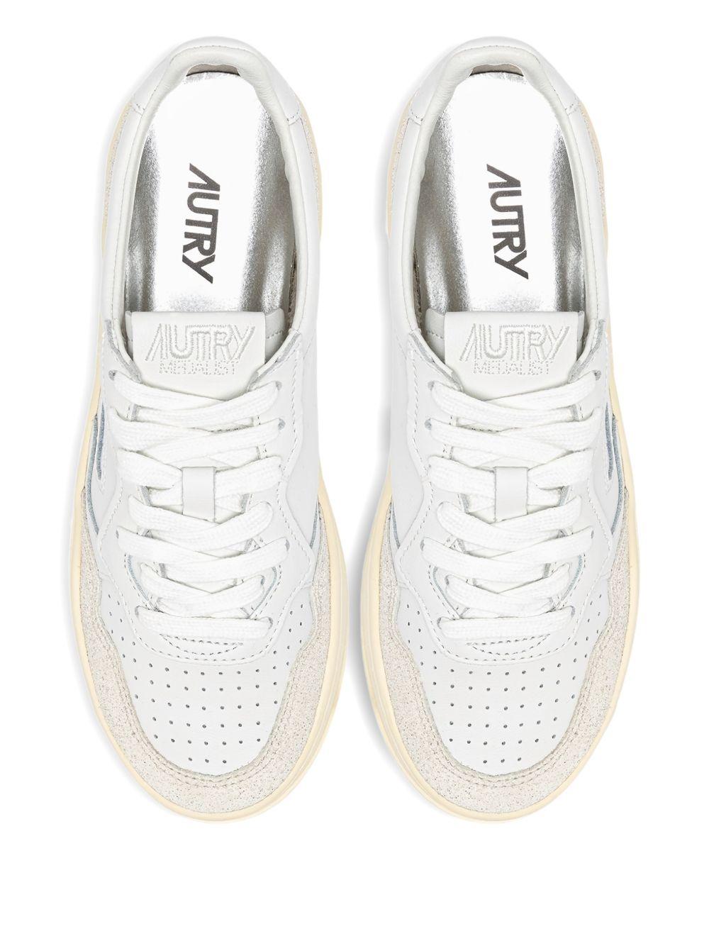 MEDALIST PLATFORM SNEAKERS PTLW PK01WHITE/GREY AUTRY