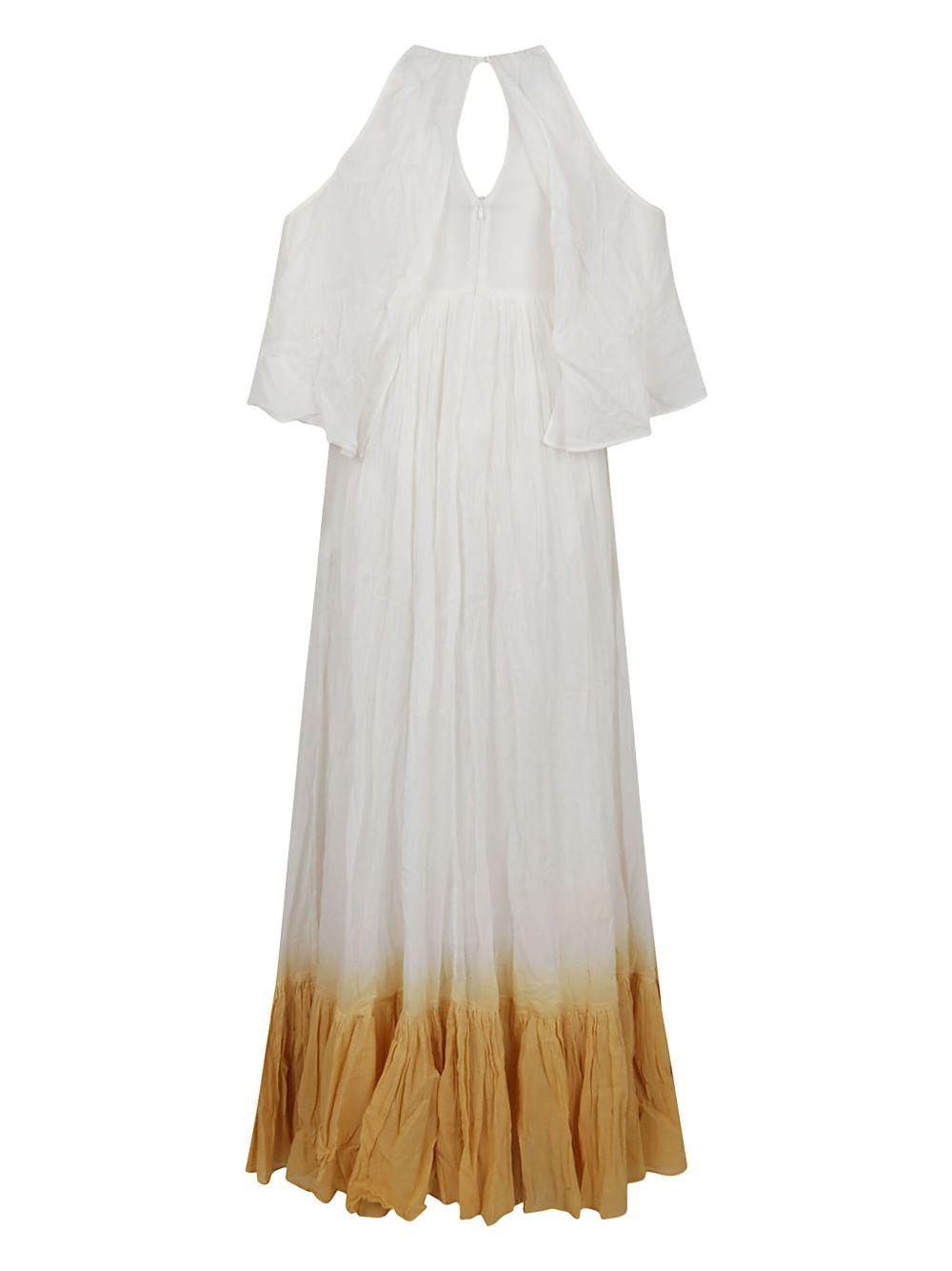 Ruffled midi dress<BR/><BR/> 104950 A2G4S3R PINKO