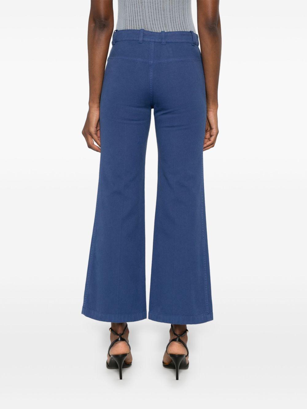 Cotton cropped trousers<BR/><BR/><BR/> CH25SPA21365 401 CHLOÉ