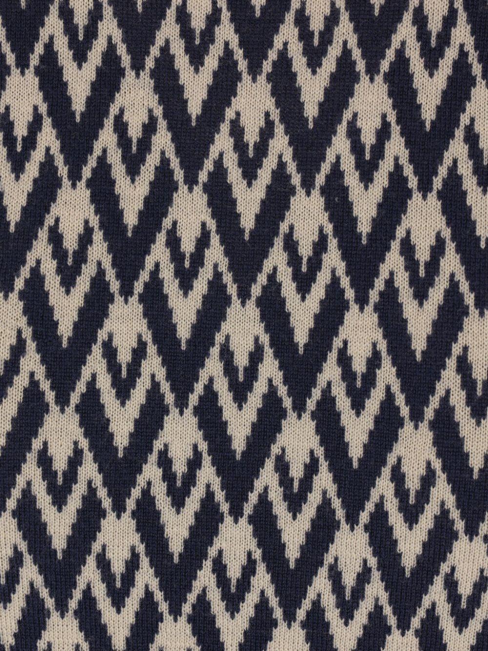 Toute La V-jacquard T-shirt<BR/><BR/><BR/> 6B3KC62X92M R0H VALENTINO GARAVANI