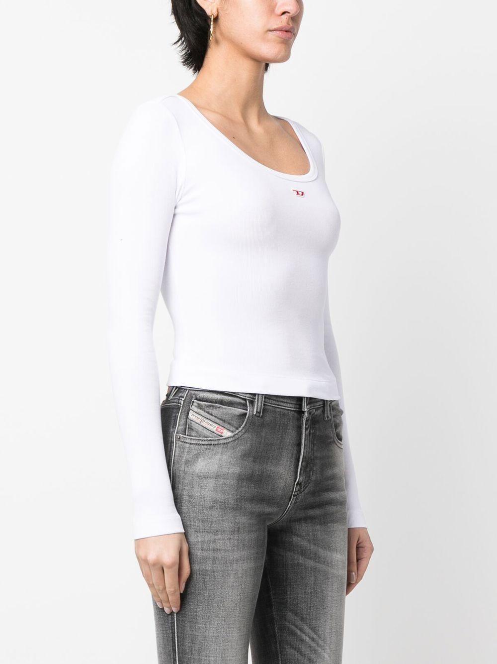 Ribbed logo-patch top A05106 0EJAI100 DIESEL