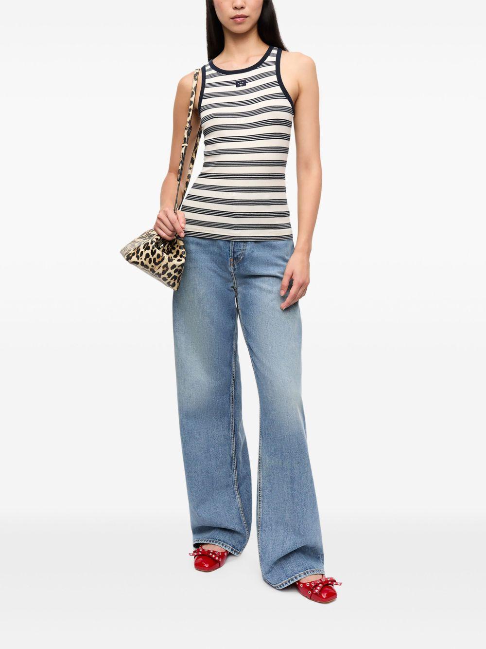 Striped tank top<BR/><BR/><BR/> T4144 683 GANNI