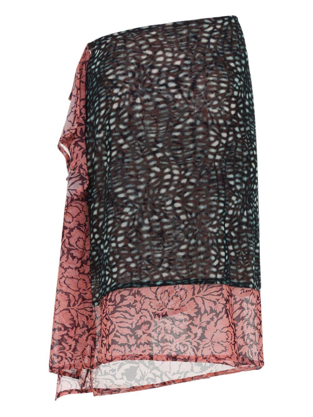 Multicolor skirt 011164 1619612 DRIES VAN NOTEN