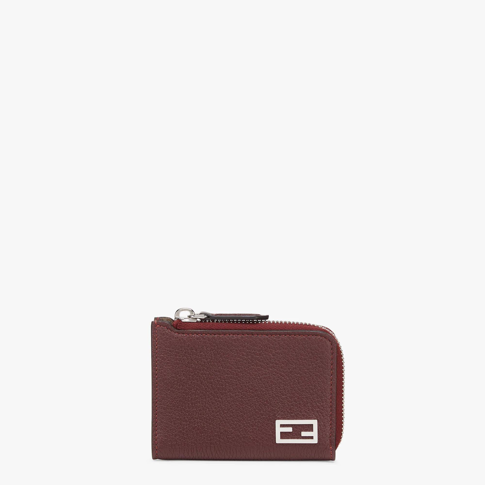 Red card holder in Roman leather 7M0330 AJF6F1HRV FENDI