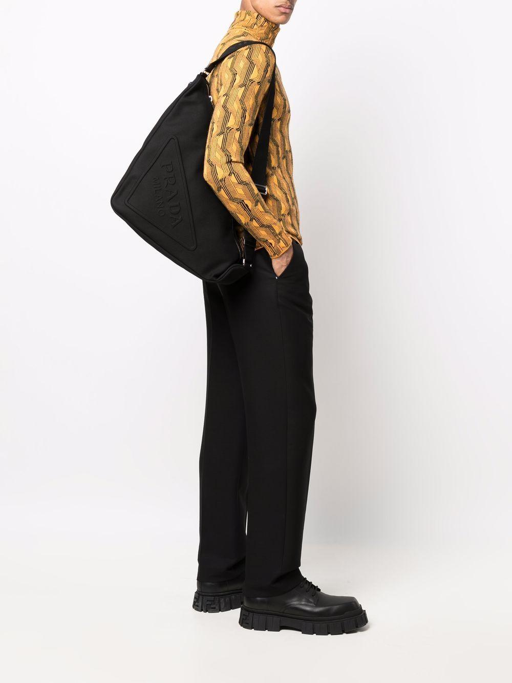 Black Triangle logo-embossed tote bag 010 V OLO 2VY007 F0002 PRADA
