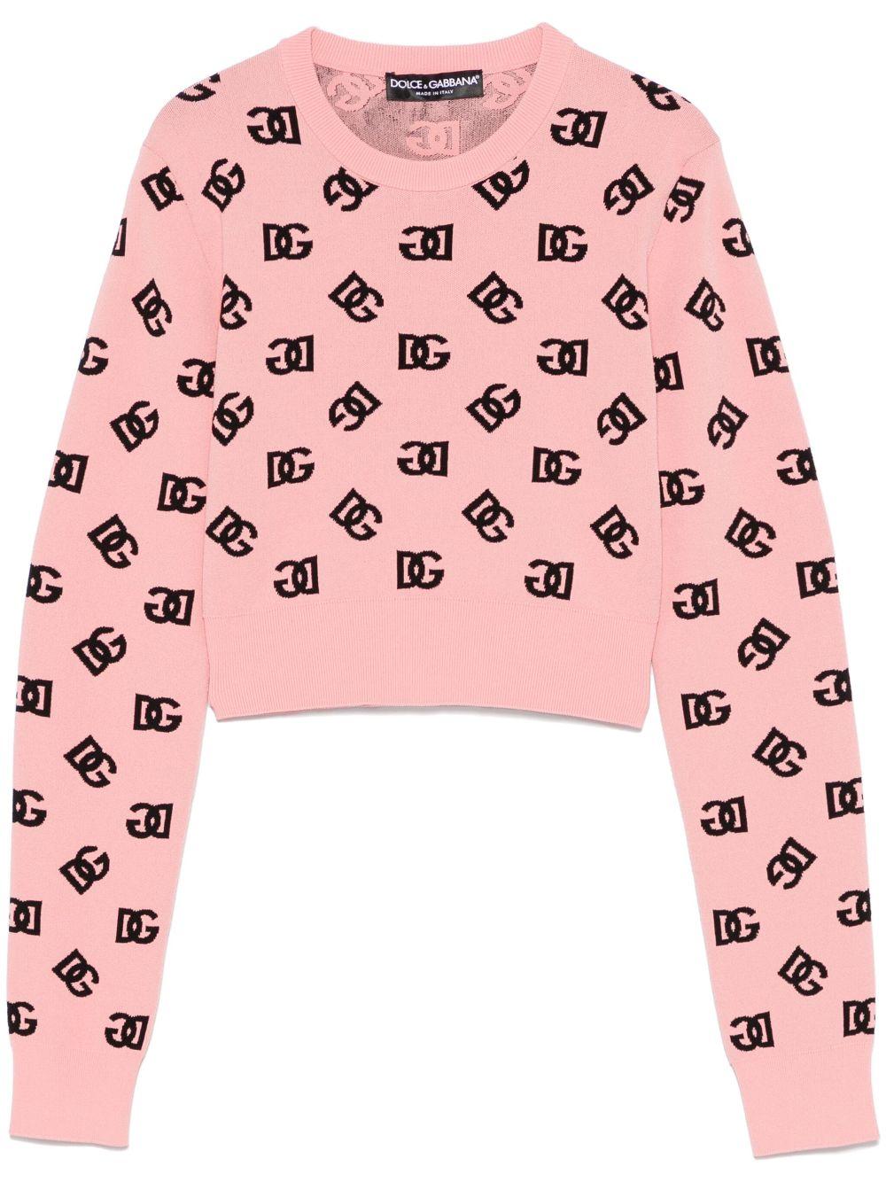 DG-jacquard sweater<BR/><BR/><BR/> FXI12T JFMGTF0473 DOLCE & GABBANA