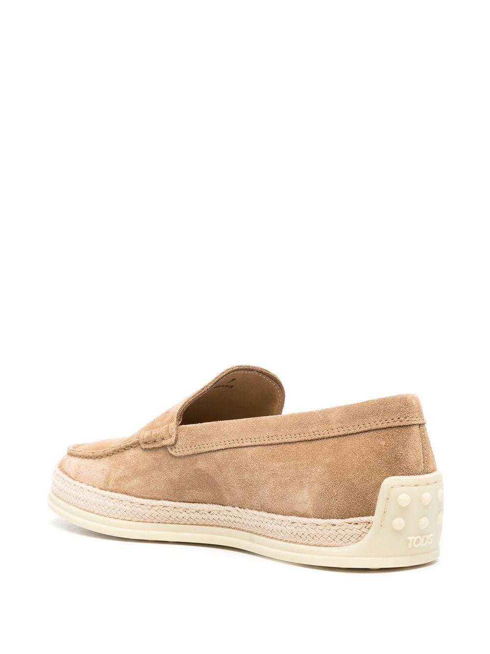 Suede espadrille loafers XXM0TV0AJ30RE0 9996 TOD'S