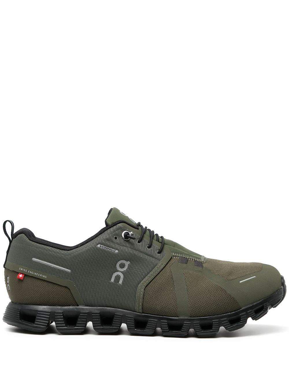 Olive green/black Cloud 5 Waterproof low-top sneakers 59.98840 00 ON Running