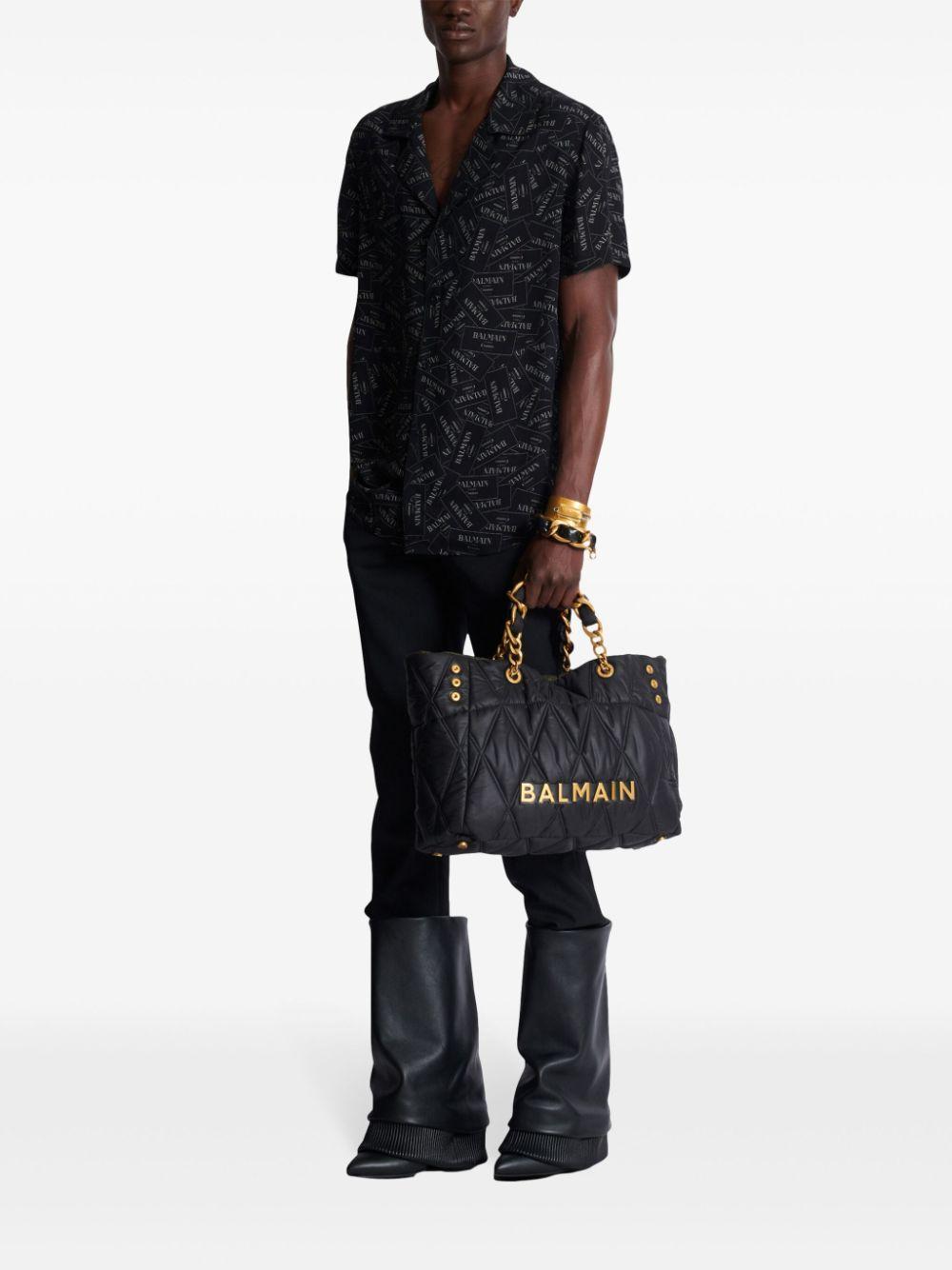 Logo all-over shirt EH1HN070VH56 EAB BALMAIN