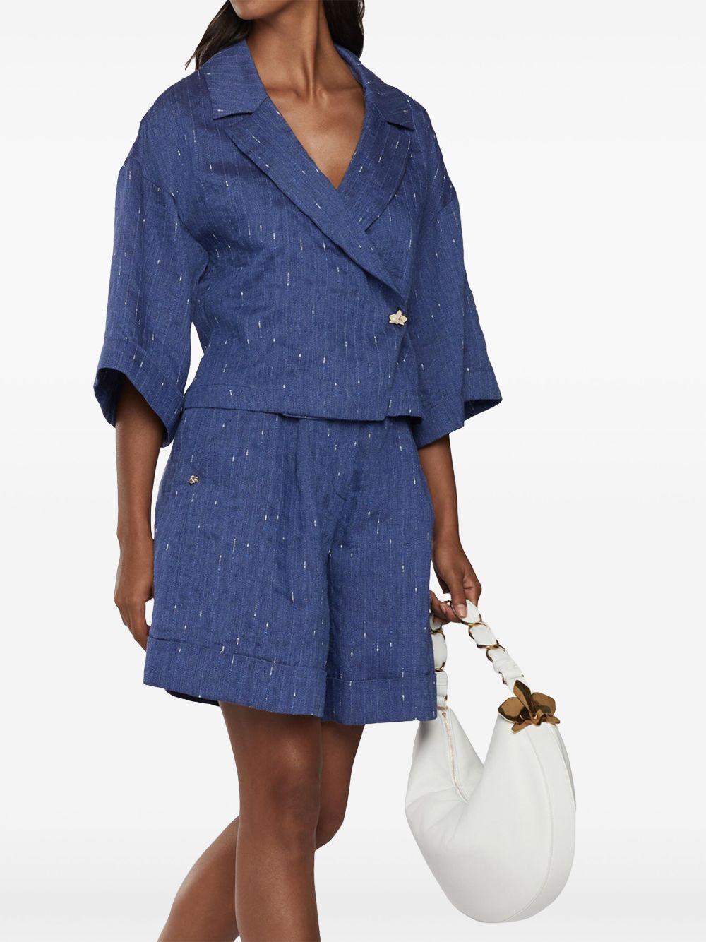Chambray tailored shorts<BR/><BR/> 78AAD135 N0524247 GENNY