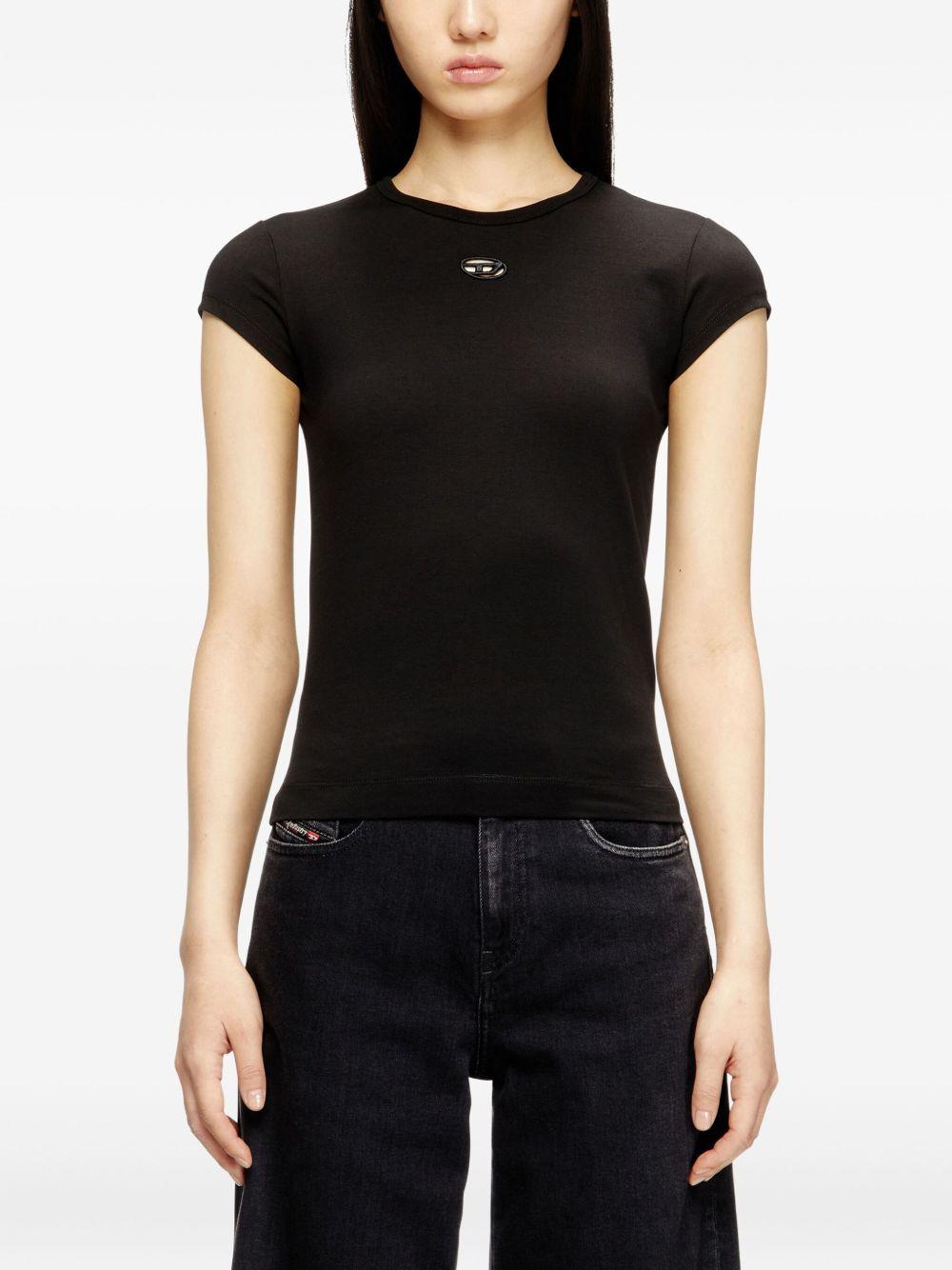 T-shirt with cut-out embroidered logo A19912 0AFAA9XX DIESEL