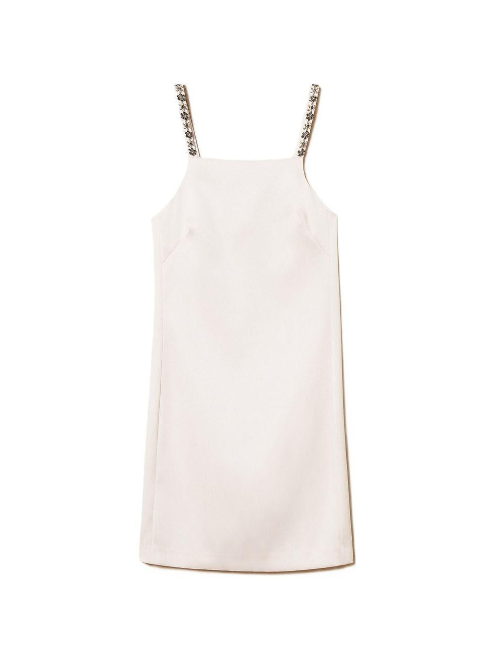 Short duchesse dress with embroidery 261TP2411 S0097500570 TWINSET