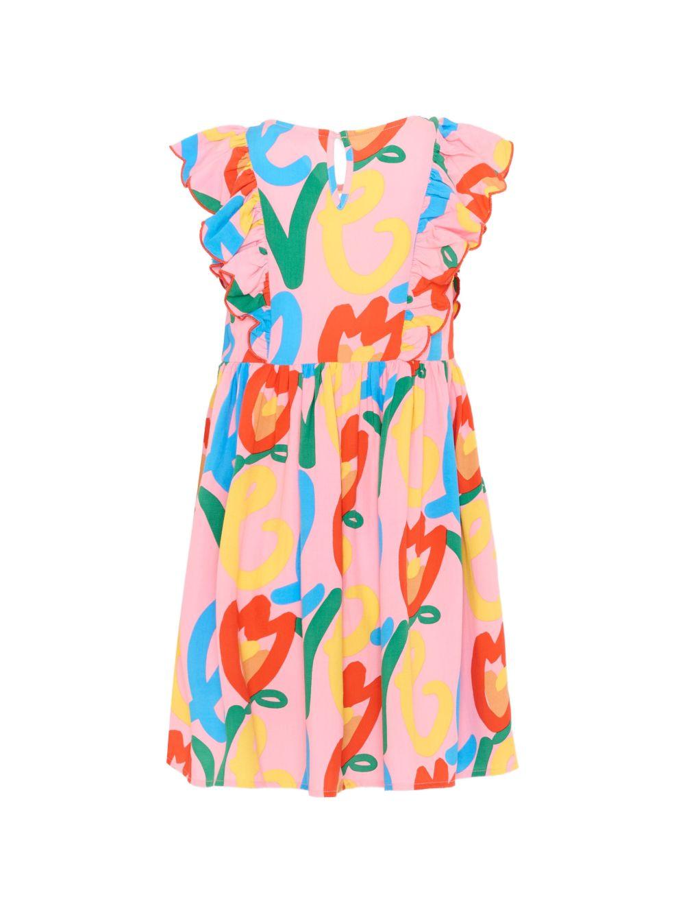 ruffled print dress TY1C32 Z3437509MC STELLA McCARTNEY KIDS