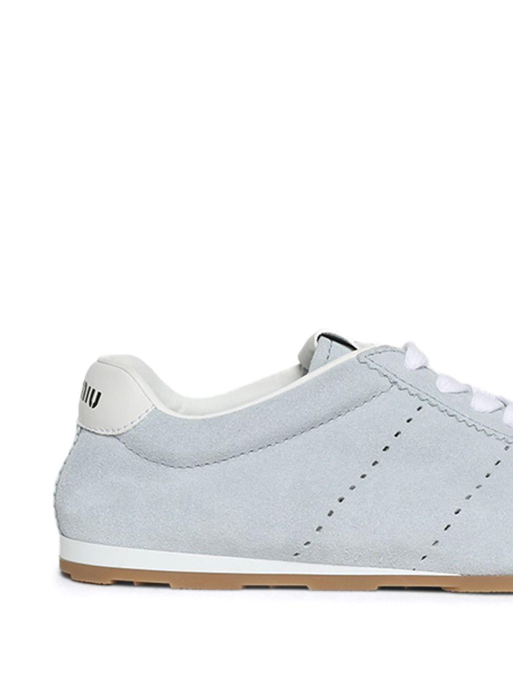 Plume suede sneakers<BR/><BR/> 5E114E 054F0012 MIU MIU