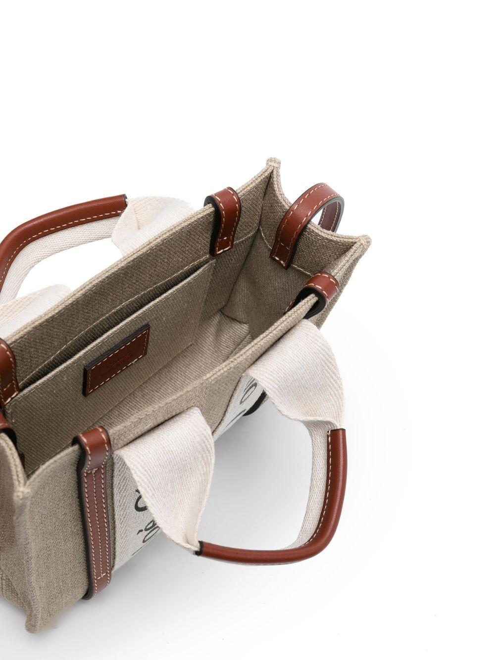 Woody linen tote bag CHC22AP237I26 90U CHLOÉ