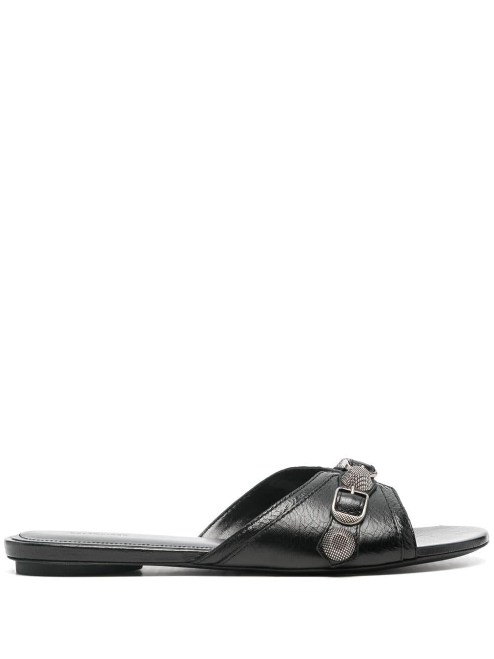 Cagole leather sandals<BR/><BR/><BR/> 746568 WAD4E1081 BALENCIAGA