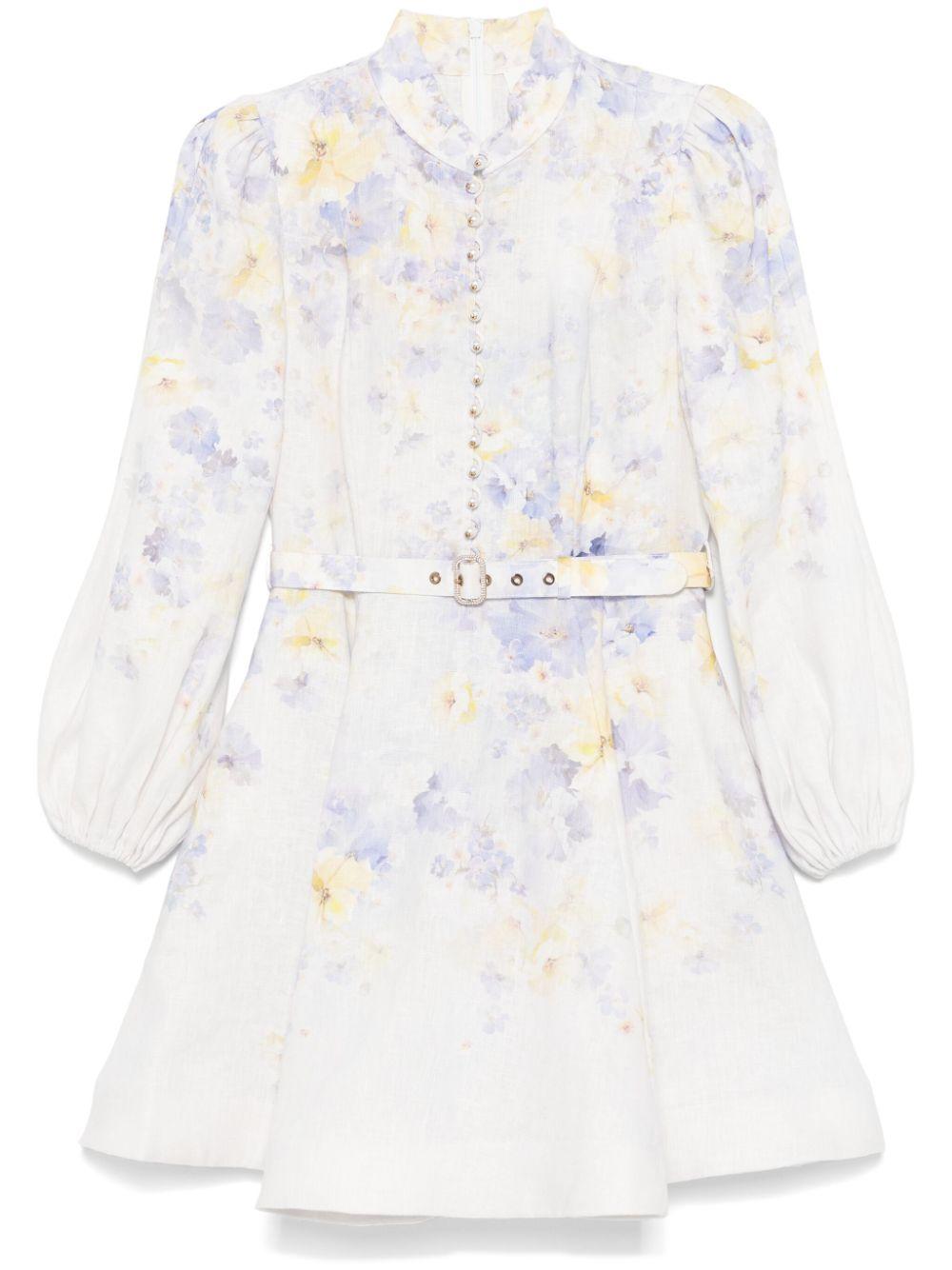 Crush mini dress<BR/><BR/><BR/> 9142DR251 LIF ZIMMERMANN