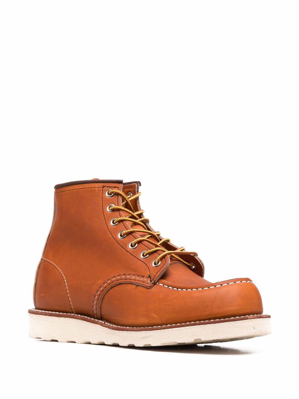 Luggage leather lace-up boots 00875 RED WING