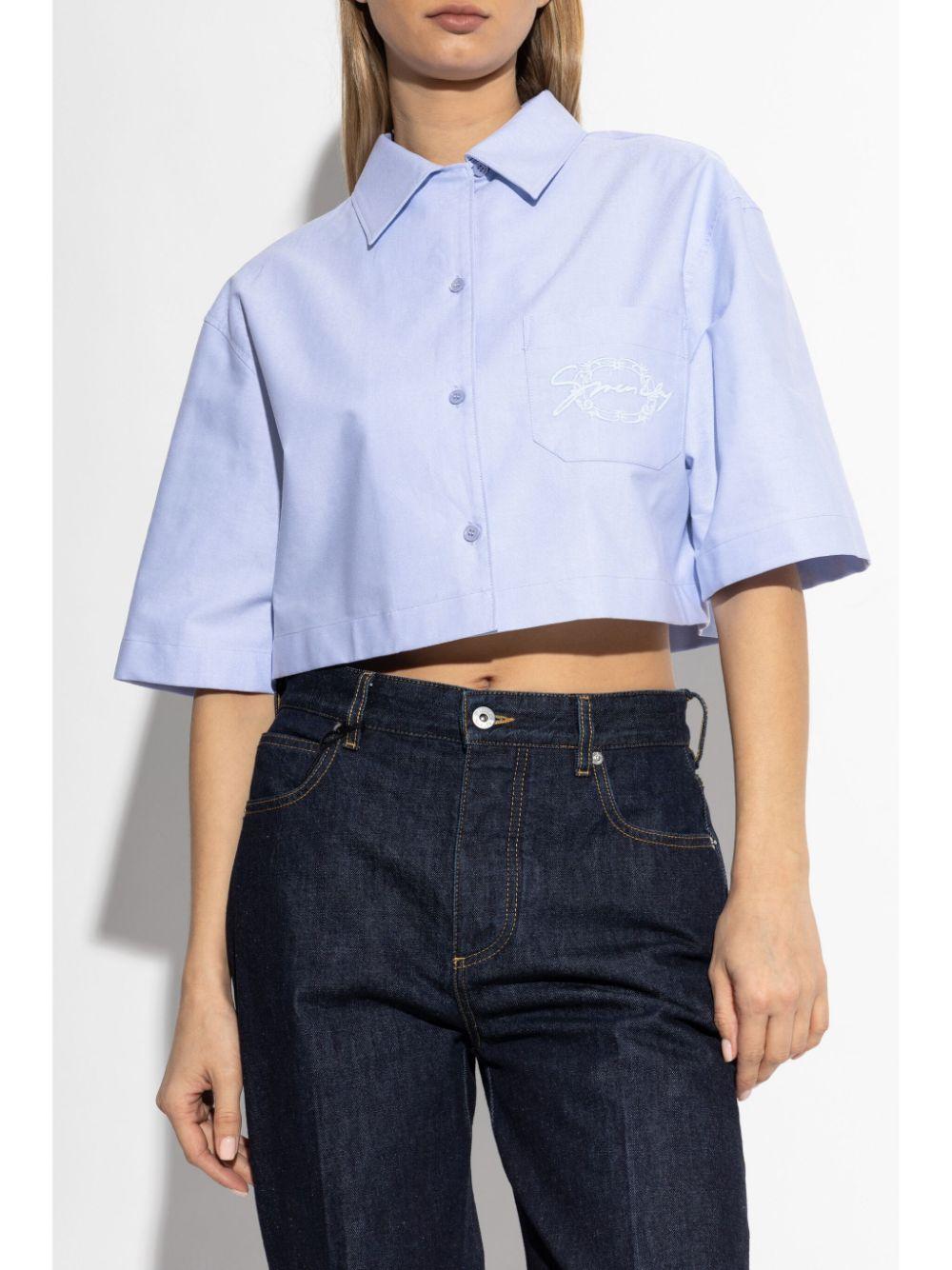Cotton cropped shirt BW61591557 453 GIVENCHY