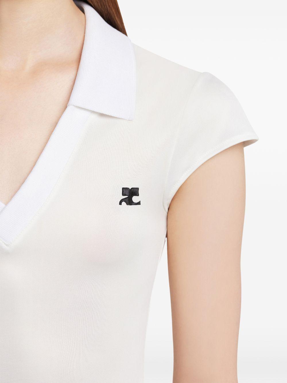 logo maxi dress 126JRO807JS0195 0098 COURRÈGES