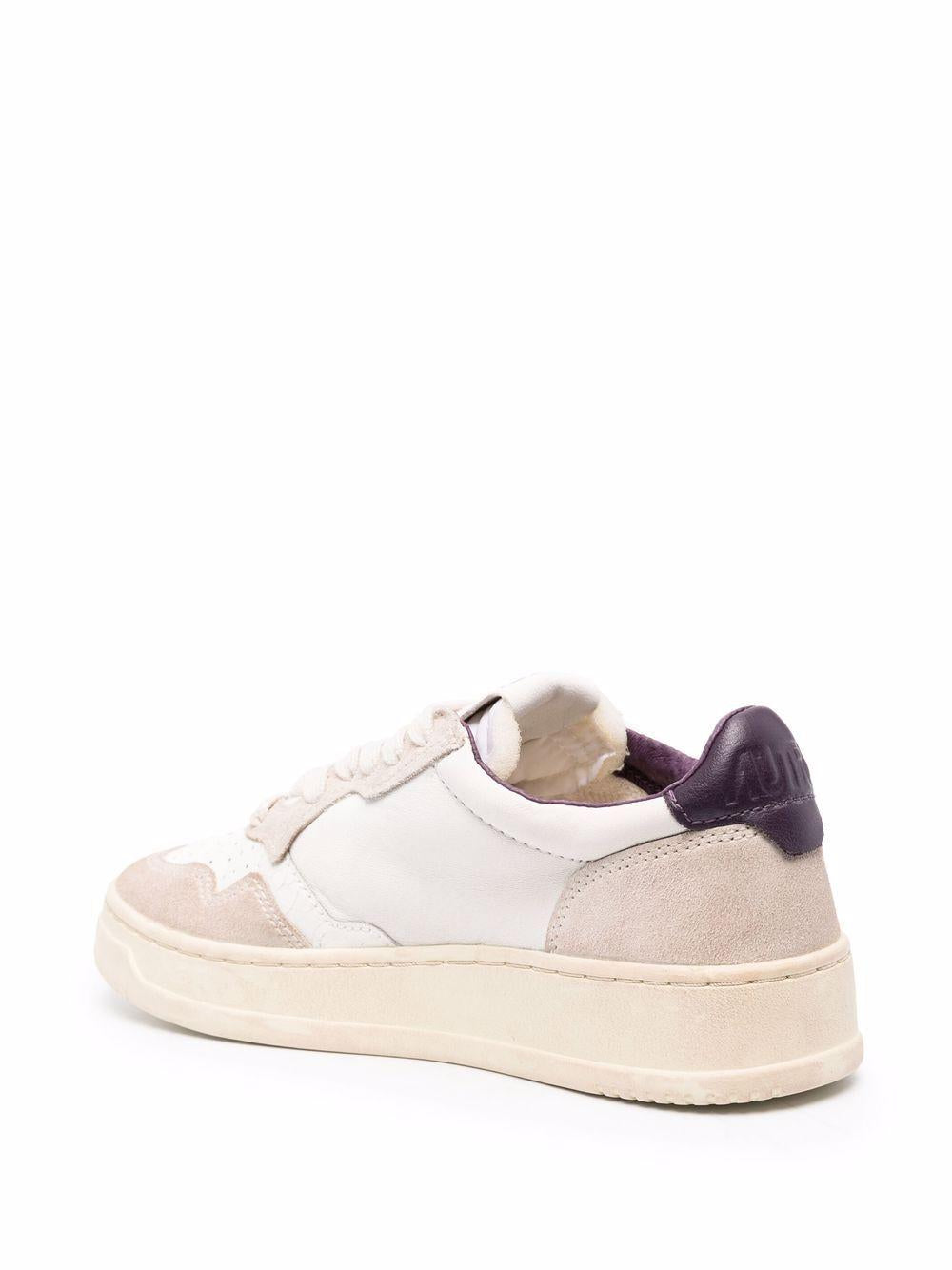MEDALIST LOW SNEAKERS IN LEATHER AND SUEDE AULW NA01SUE/STRASSWHITE AUTRY
