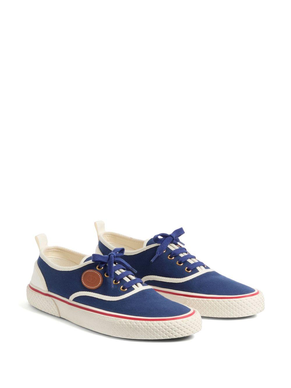 Indigo Nojoke Canvas Trainers<BR/><BR/><BR/> 6Y2S0J87YGT QZZ VALENTINO GARAVANI