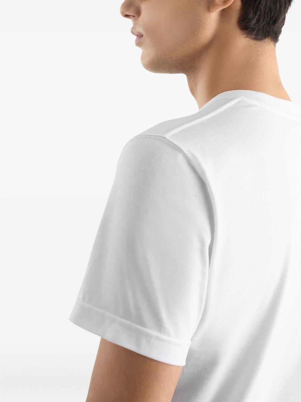 Cotton T-shirt with embroidery G8RA2Z G7PZEW0800 DOLCE & GABBANA