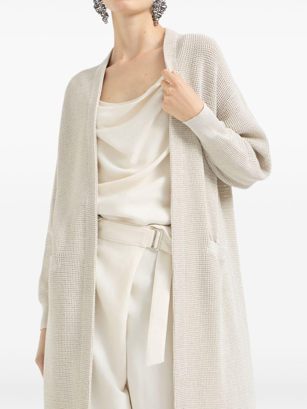 sparkling net long cardigan MST263346 CY948 BRUNELLO CUCINELLI