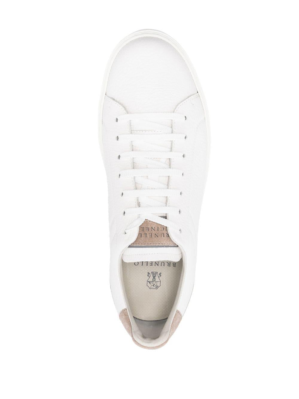 White panelled low-top sneakers MZUASBJ264 CE280 BRUNELLO CUCINELLI