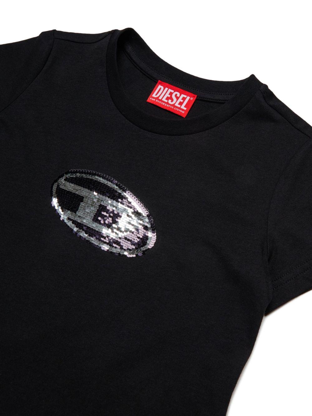 Girl's cotton T-shirt J02371 KYAUNK900 DIESEL KID