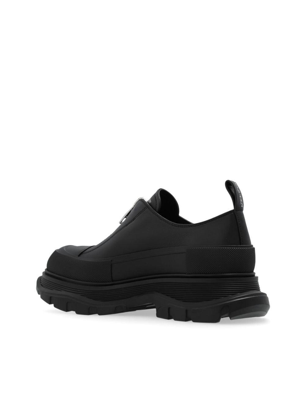 Logo-print zip sneakers<BR/><BR/><BR/> 797556 WHZ6U1000 ALEXANDER MCQUEEN