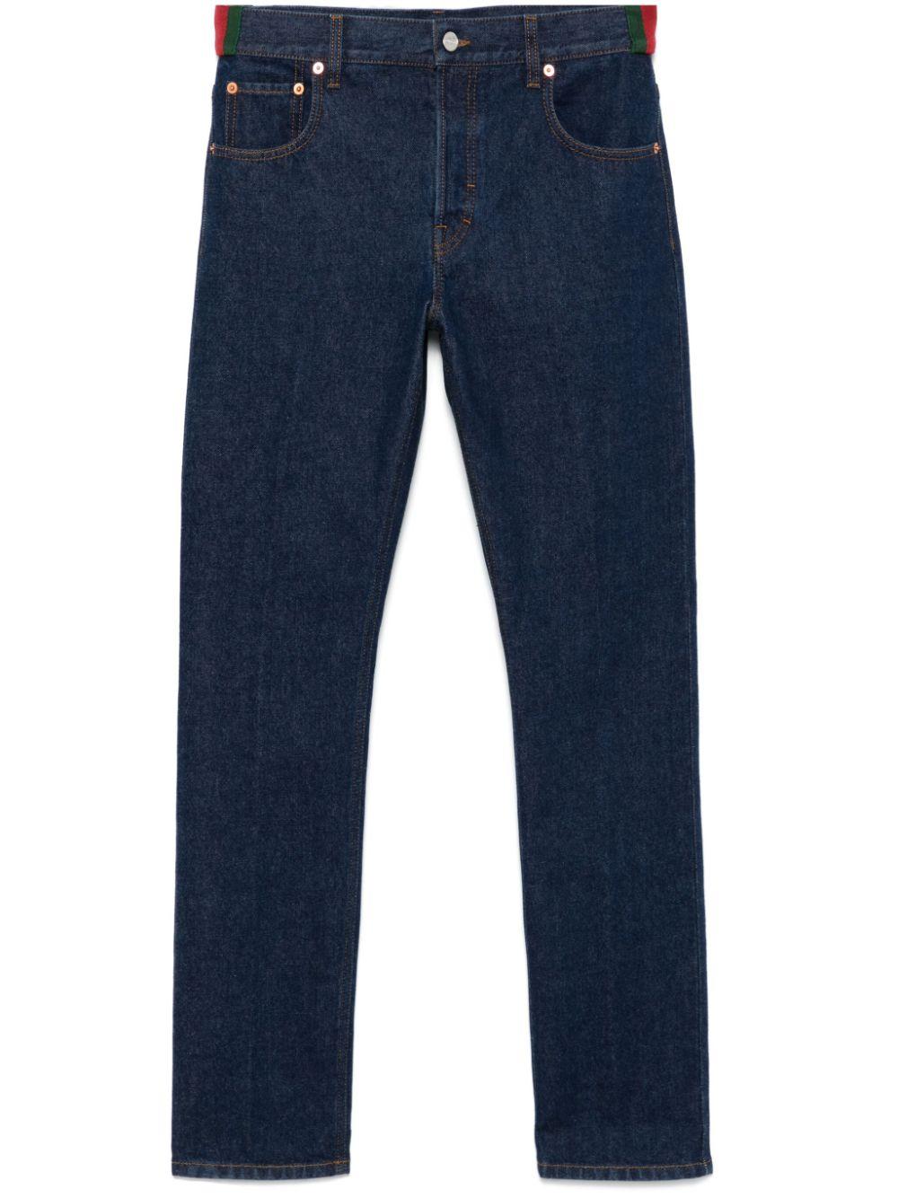 Web-stripe jeans<BR/><BR/><BR/> 796474 XDC284759 GUCCI