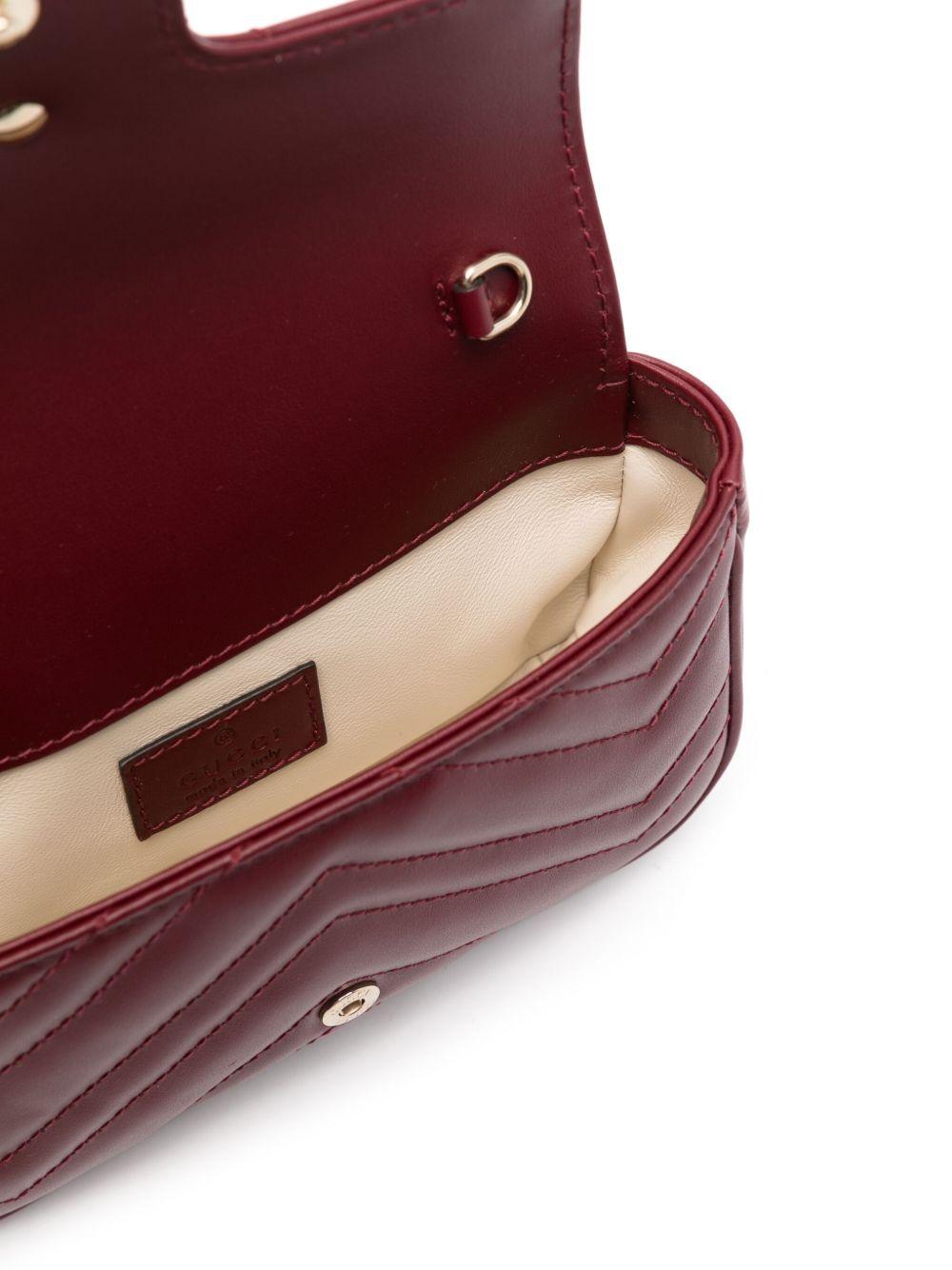 Super mini GG Marmont cross body bag<BR/><BR/> 476433 DTDHV6207 GUCCI