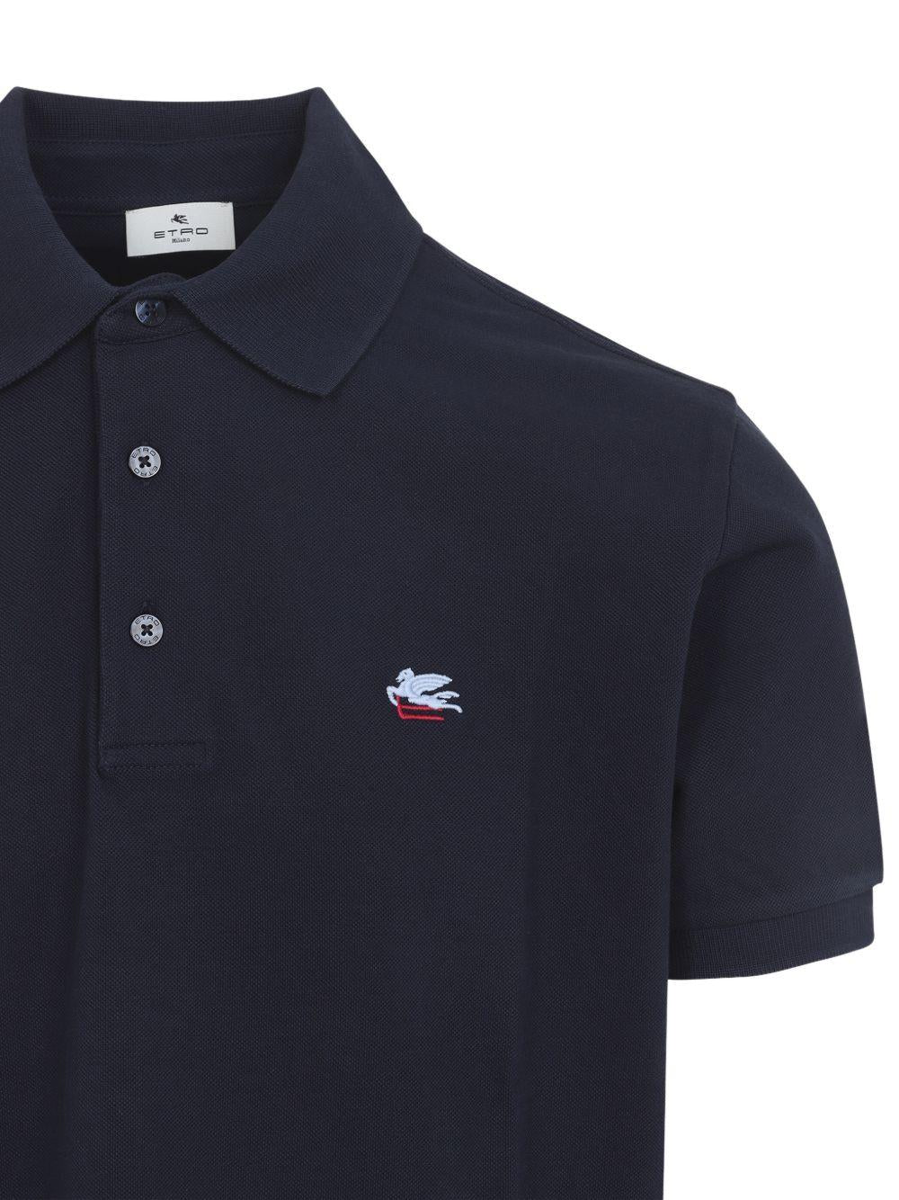 COTTON PIQUET POLO SHIRT WITH PEGASUS EMBROIDERY MRMD0005 AU135B0065 ETRO