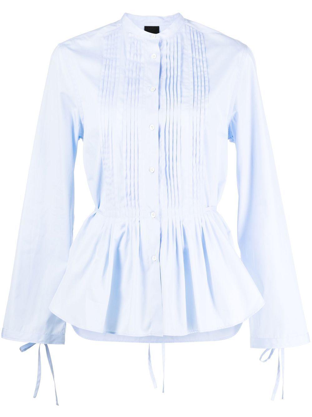 peplum button-up shirt S6_G_5446 C11807126 ASPESI