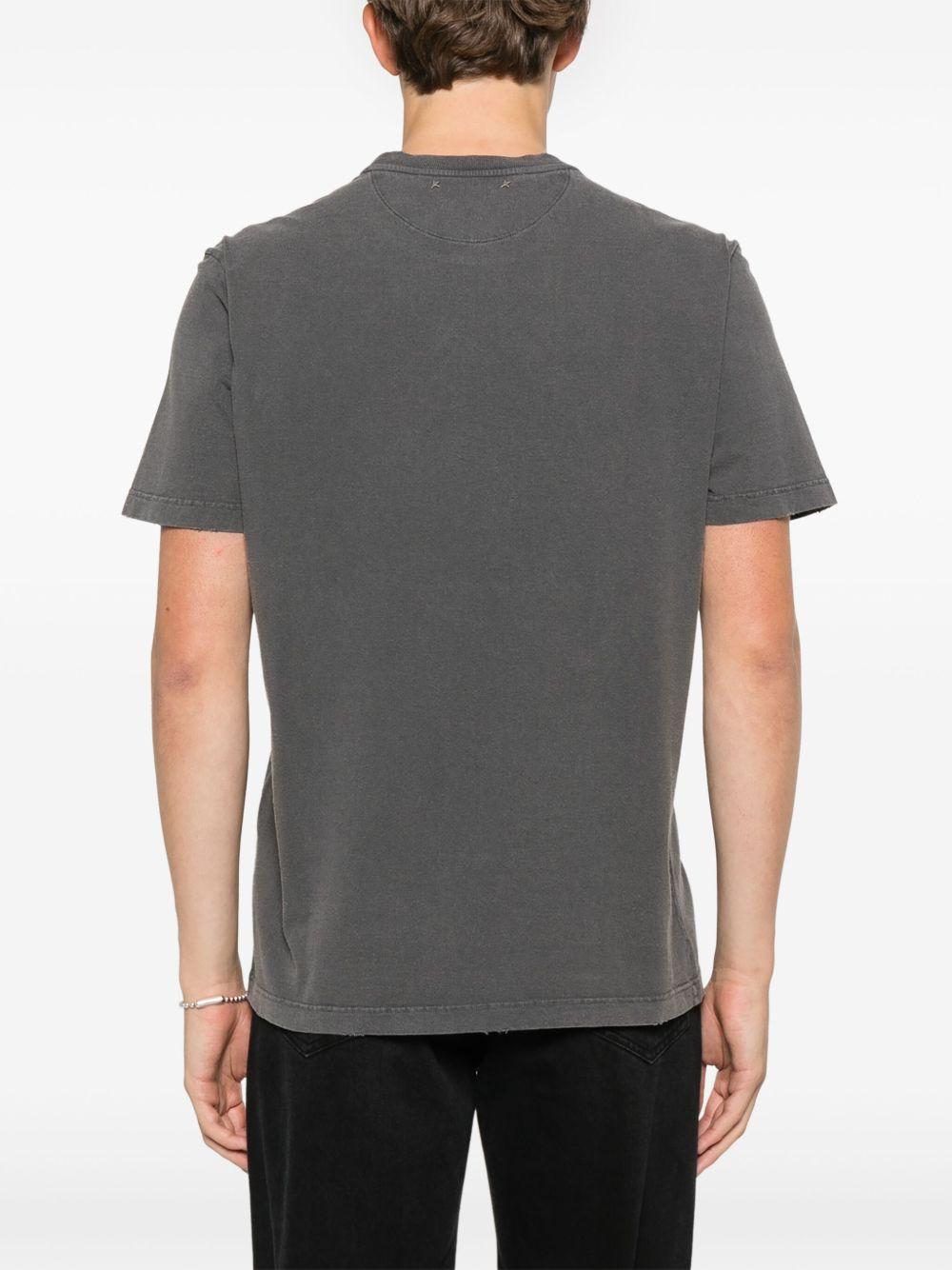 Perforated logo-detail T-shirt<BR/><BR/><BR/> GMP01220 P00067160318 GOLDEN GOOSE