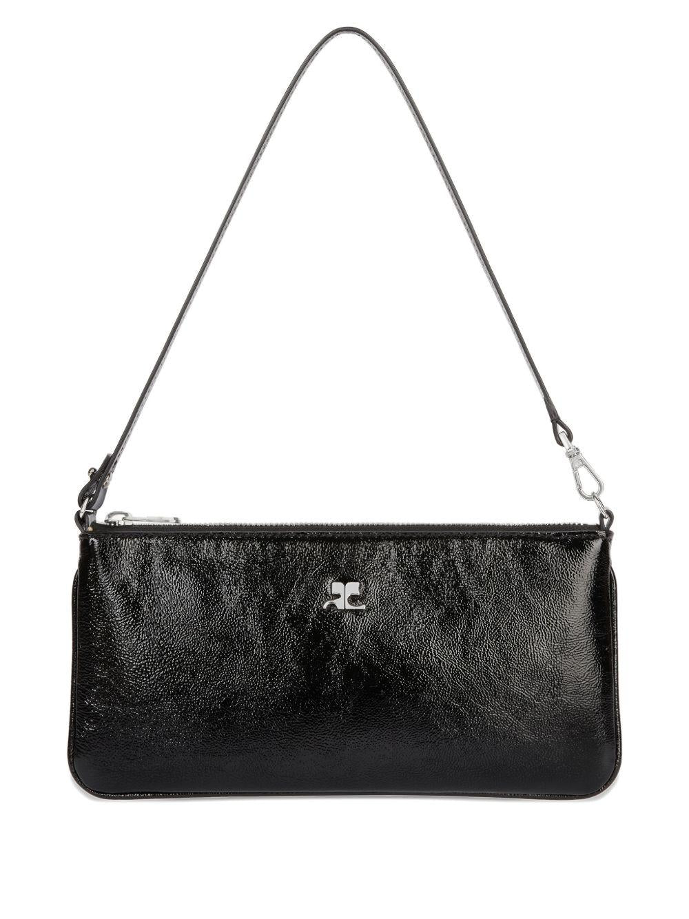 logo pouch in calfskin 126GPM035CR0043 9999 COURRÈGES