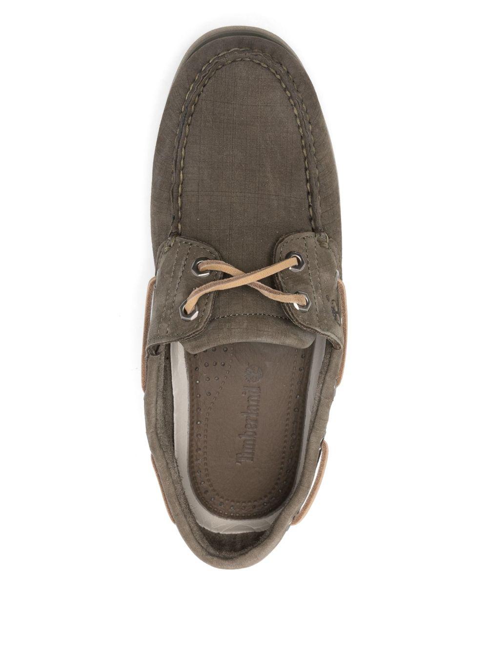 Classic Green Leather Boat Shoes TB0A4187 EO81 TIMBERLAND