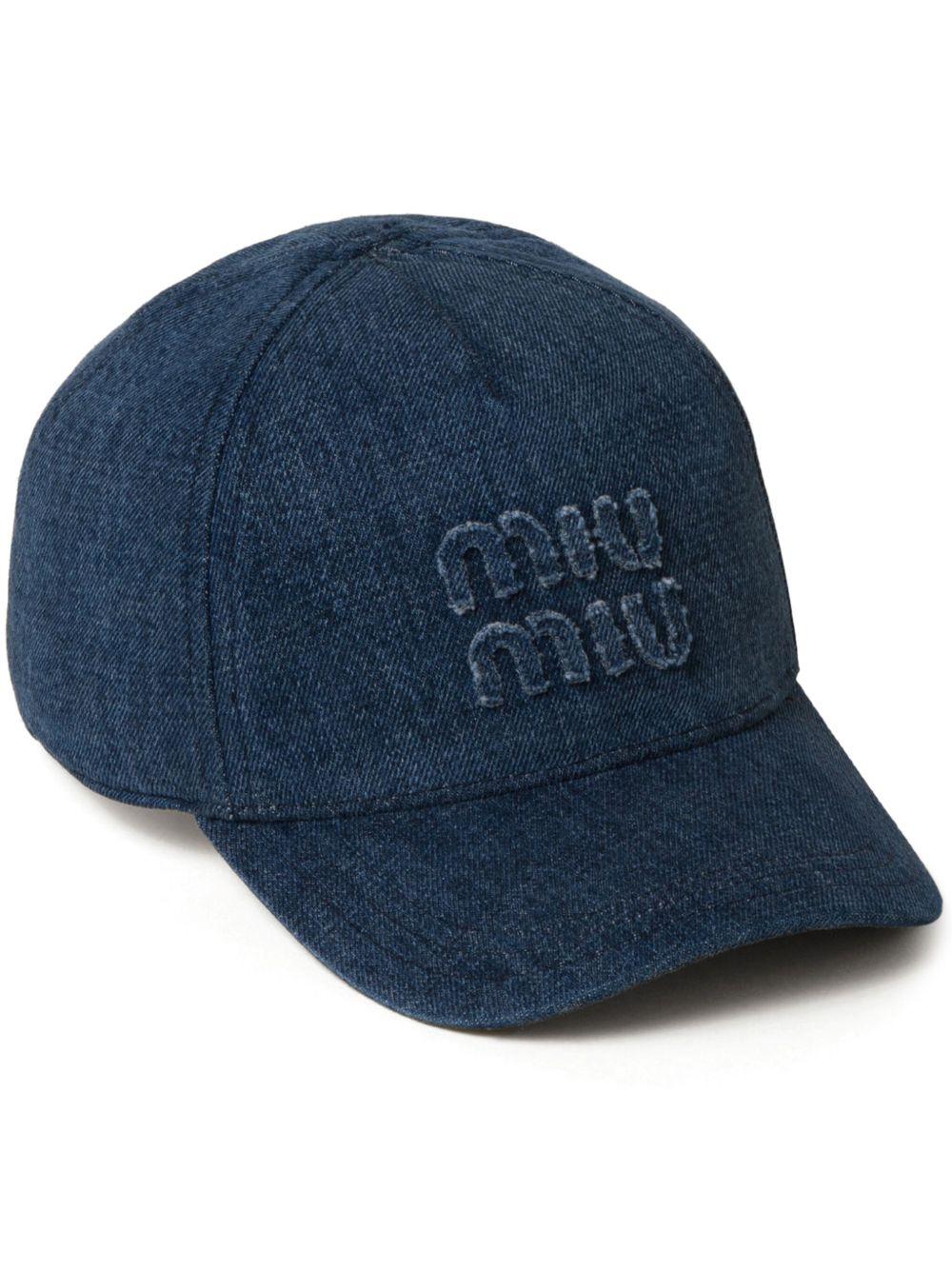 Denim Baseball Cap 5HC179 2CL4F0008 MIU MIU