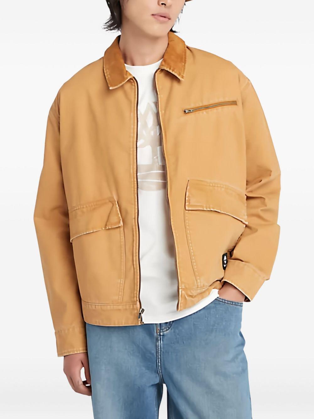 Brown Washed effect canvas jacket TB0A5TGF P471 TIMBERLAND