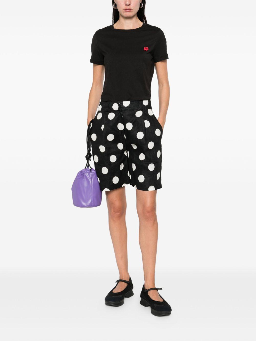 'Boke Flower' embroidered T-shirt in cotton FF62TS2594SO 99JBLACK KENZO