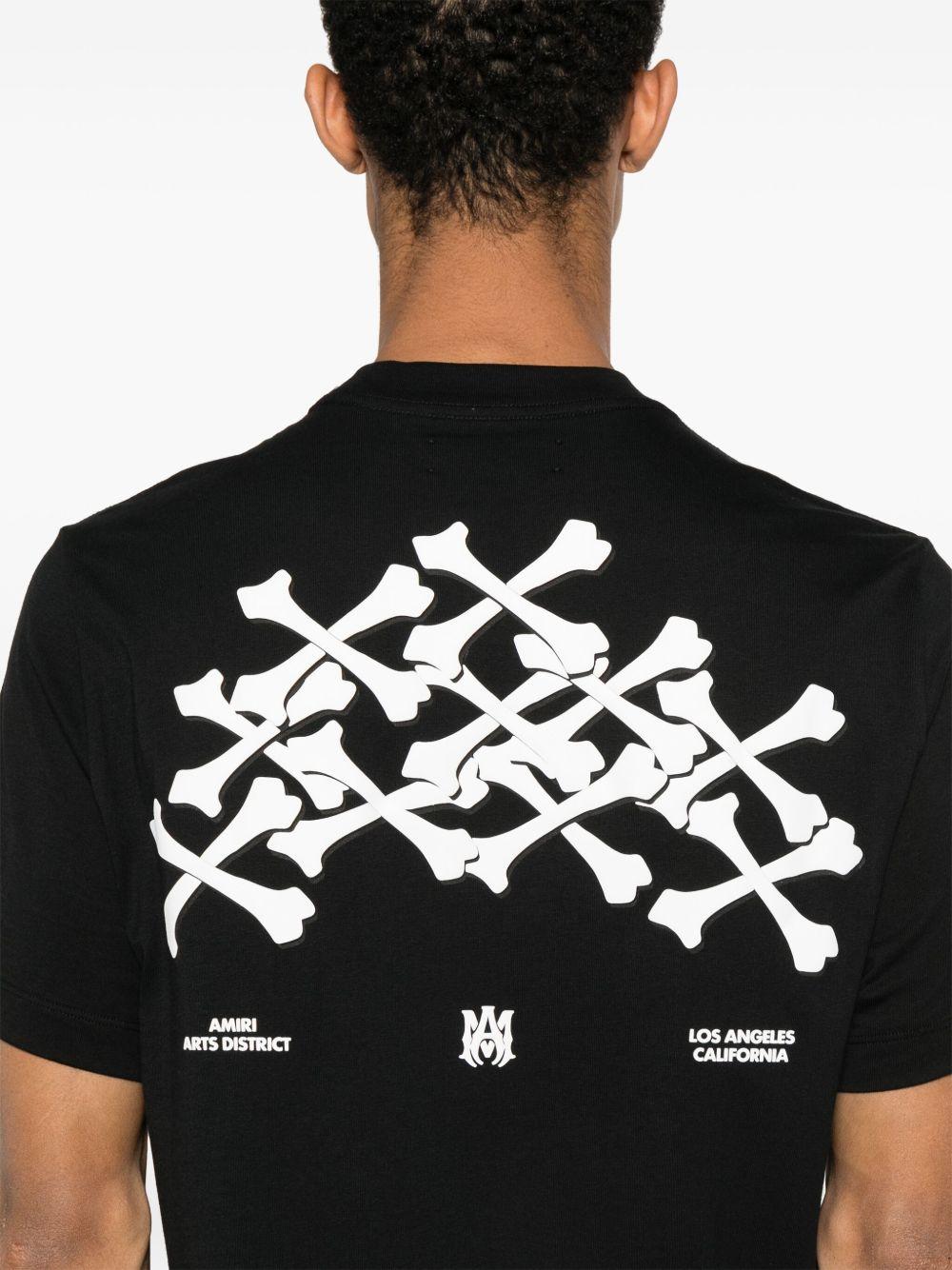 Bones Stacked cotton T-shirt<BR/><BR/><BR/> AMJYTE1075 BLACK AMIRI