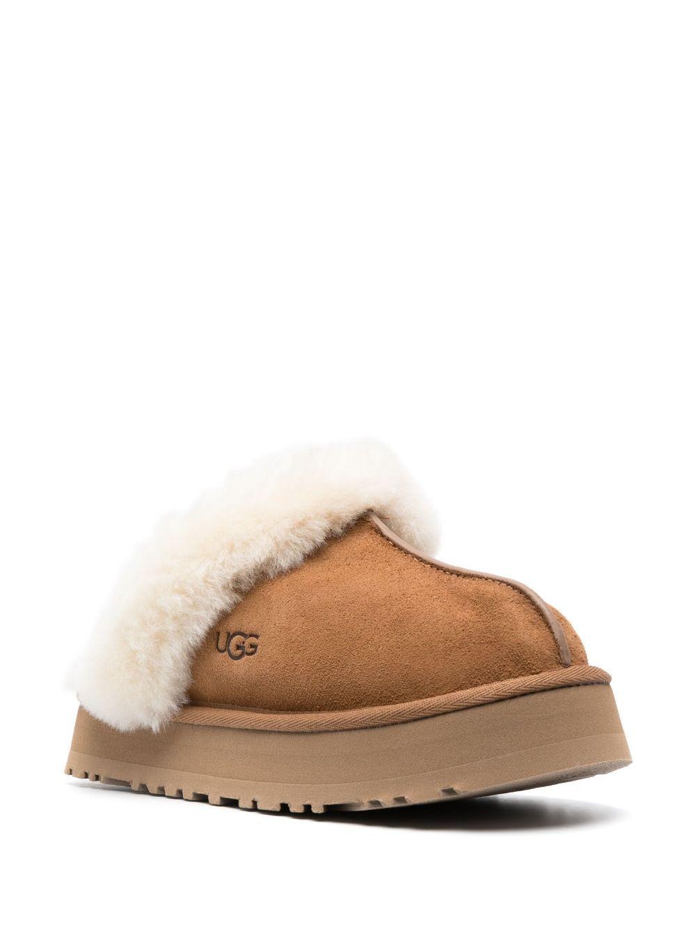 Beige suede Disquette suede slippers 1122550 CHE UGG