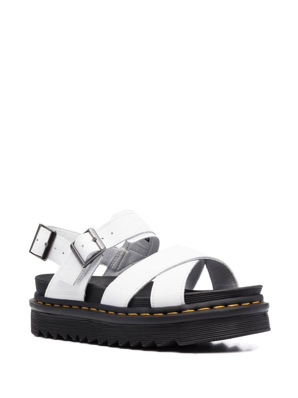 Voss Hydro II sandals with leather strap 26799100 WHITEHYDRO DR. MARTENS