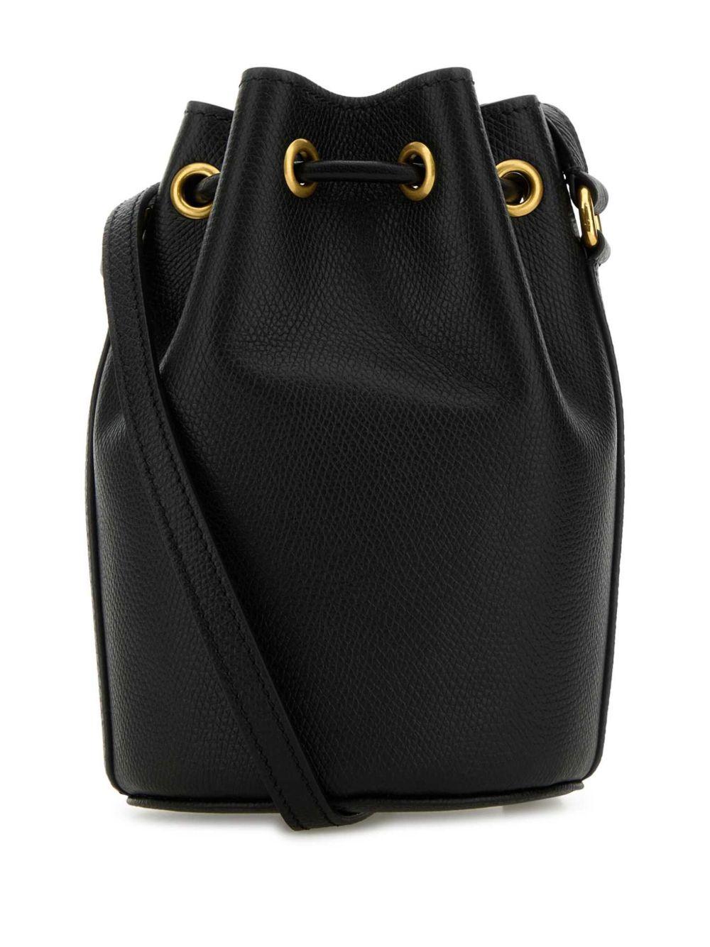 Leather Bucket Bag 7W2P0AJ2SNP 0NO VALENTINO GARAVANI