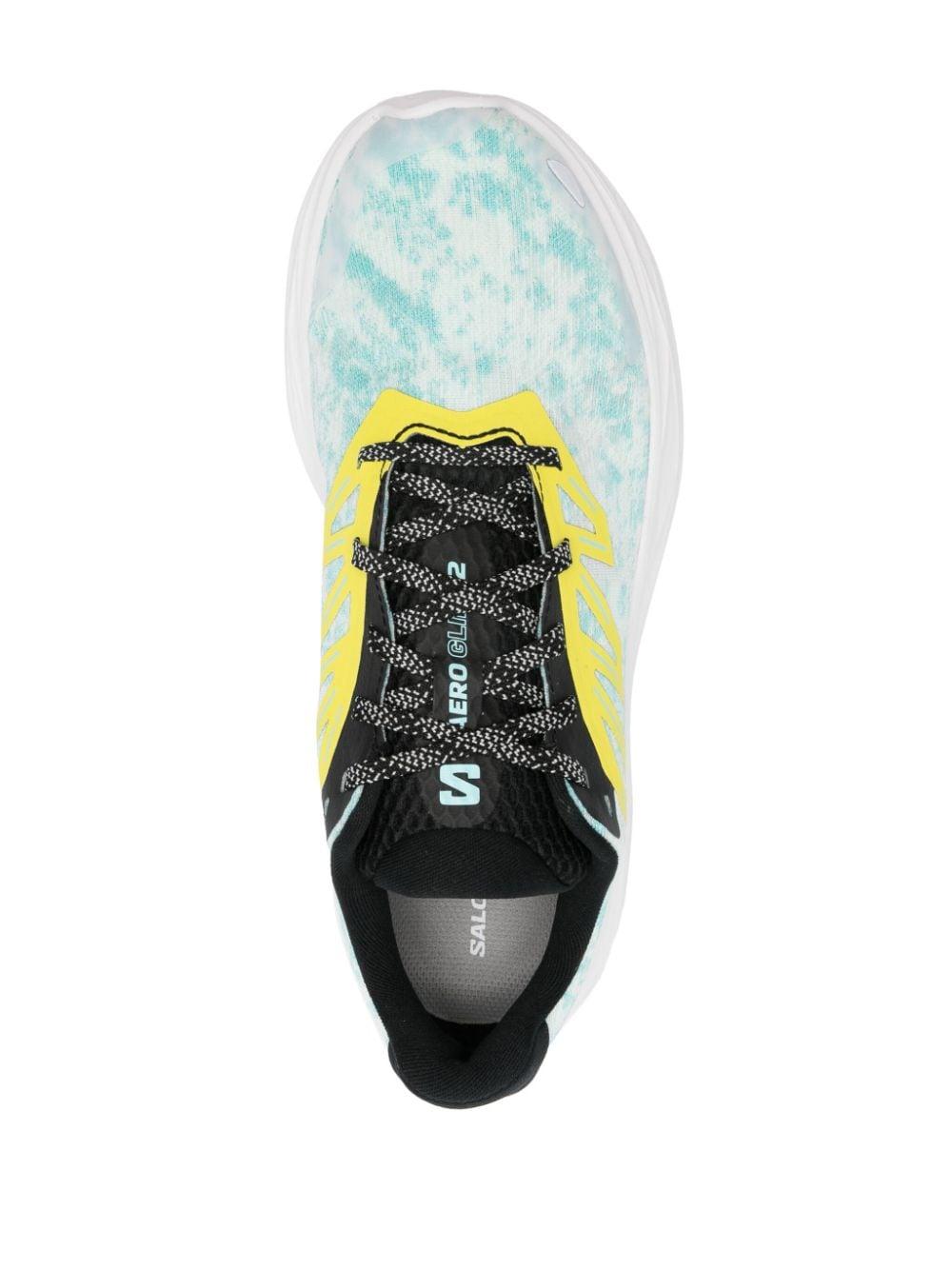 Aero Glide 2 running sneakers<BR/><BR/><BR/> L47426700 WHITE/SULPHR/TATURQ SALOMON