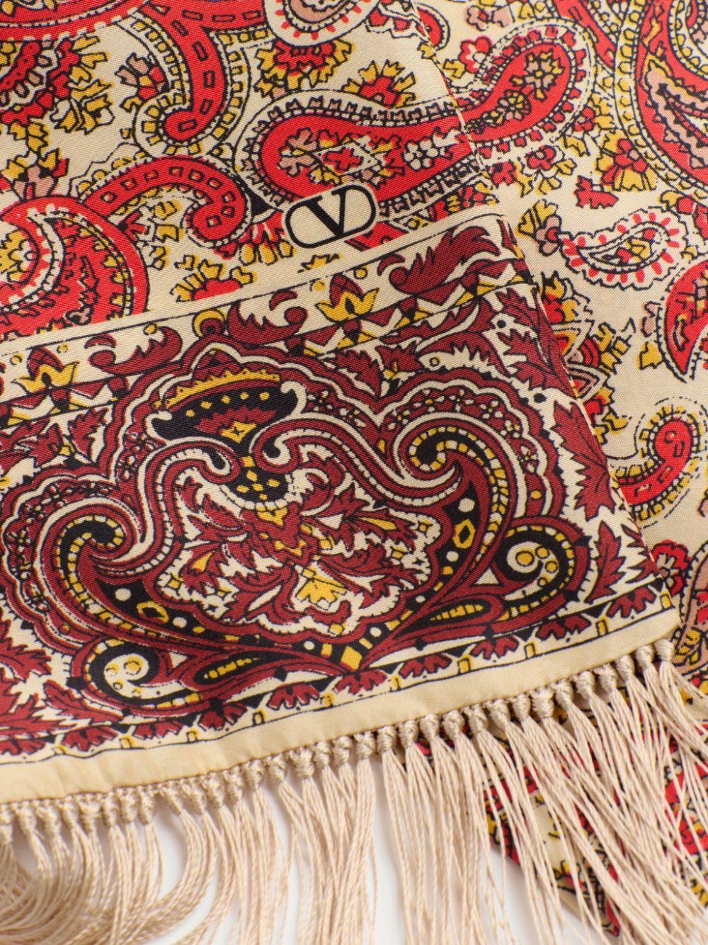 Voyage Imaginaire silk bandeau scarf<BR/><BR/><BR/> 6Y2E600AUZV QQ7 VALENTINO GARAVANI