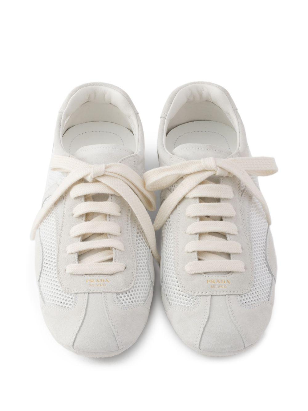 Montecarlo Re-Edition 2005 suede and mesh sneakers 1E247O3D8C F-D010F0009 PRADA