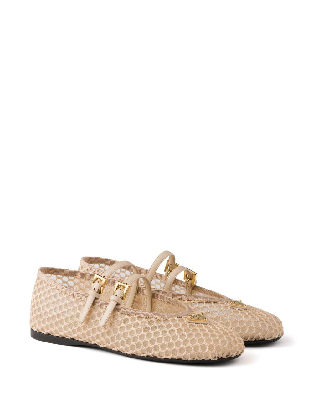 Mesh ballet flats<BR/><BR/><BR/> 1F915N 099F0485 PRADA